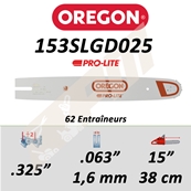 Guide de trononneuse OREGON PRO-LITE 38 CM pour Stihl