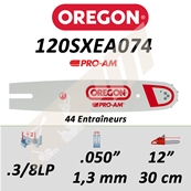 Guide de trononneuse OREGON 120SXEA074 3/8LP 1.3 mm 30cm