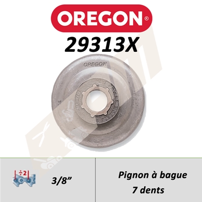 Pignon de tronçonneuse OREGON POWER MATE 3/8