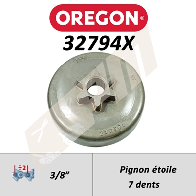 Pignon de tronçonneuse OREGON PRO A ETOILE 3/8