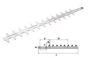 Lame de taille-haies pour Stihl HS72-HS74-HS75-HS76-HS80-HS85