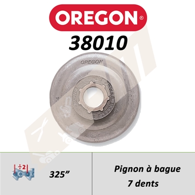 Pignon de tronçonneuse OREGON POWER MATE 3/8