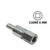 Insert renvoi d'angle universel carr de  6mm