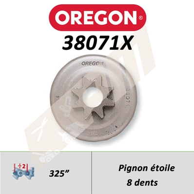 Pignon de tronçonneuse OREGON PRO A ETOILE .325