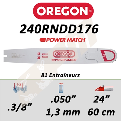 Guide de tronçonneuse OREGON POWER MATCH 60 CM