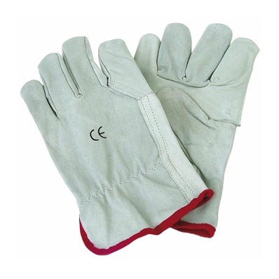 Gants Manutention en croute de cuir avec élastique T 9