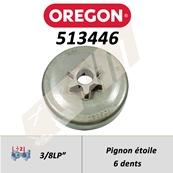 Pignon de trononneuse OREGON AM ETOILE 3/8(91)-6DTS